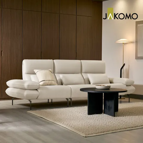 [자코모][신상혜택가] 시그마 3.5인 슈렁큰 천연면피 소가죽 소파 +할인쿠폰