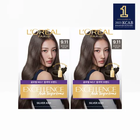 [로레알파리] 엑셀랑스 애쉬 슈프림 염모제 2개 +할인쿠폰