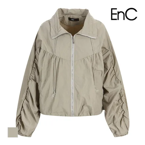 [ENC] 하이넥 밑단스트링 점퍼_ENJJ33804CKH +할인쿠폰
