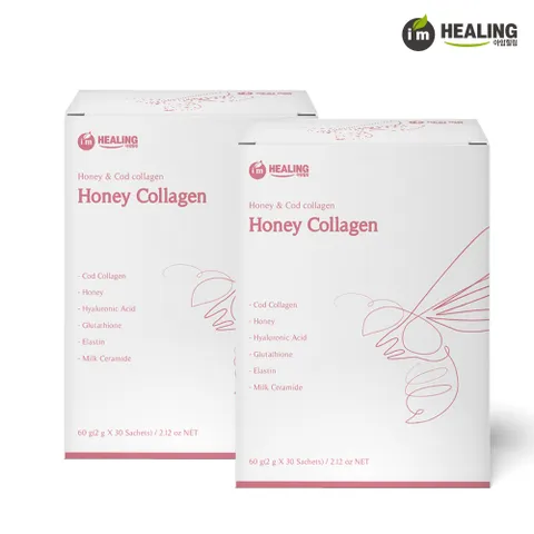 아임힐링 허니콜라겐 저분자콜라겐 30스틱 x2박스 +할인쿠폰