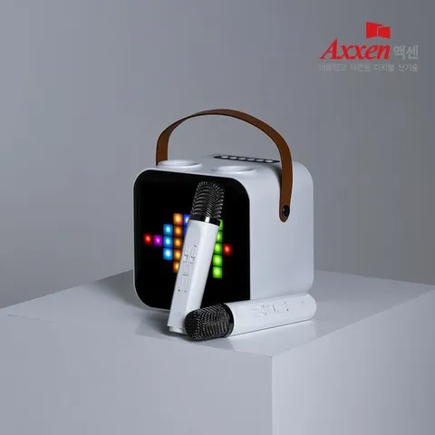 엑센 액센 K200 노래방 블루투스 듀얼 마이크 스피커 세트