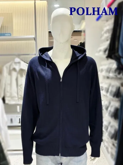 [현대백화점] [폴햄]남성 그래픽 후드 니트 가디건 PHF4EC1004 -US +할인쿠폰