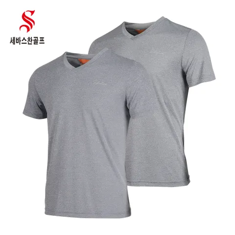 [세바스찬골프](국내생산) 남성 데일리 브이넥 반팔 티셔츠 J291 J292 골프웨어