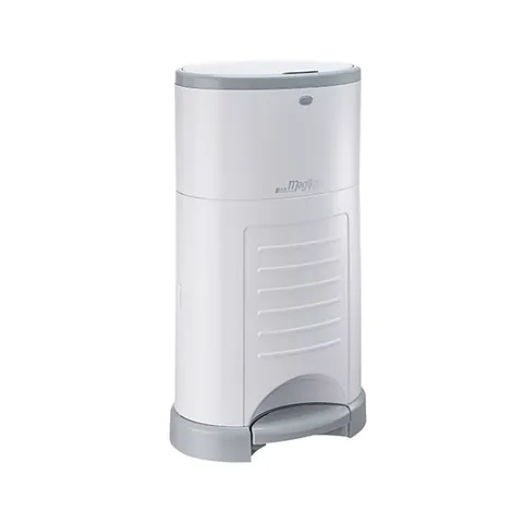 매직캔 와이드형 휴지통 25L-화이트 M280NSW 밀폐 휴지통 기저귀통