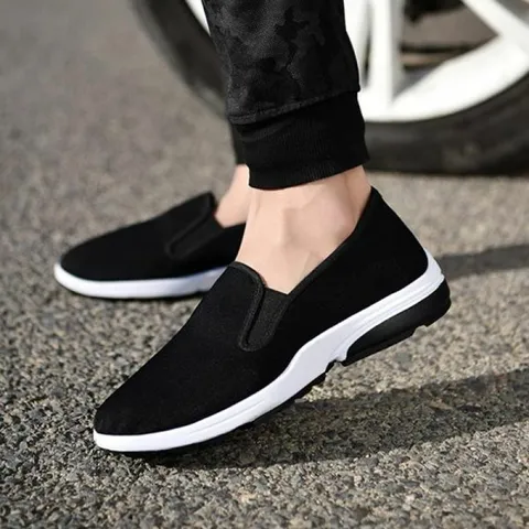 남성용 편안한 슬립온 운동화 스니커즈 데일리슈즈