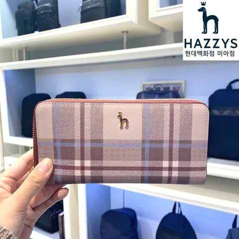 [현대백화점] 헤지스 핸드백 [HIWA0F322I3]  체크 로고 장지갑 HIWA0F322 +할인쿠폰(*배송메세지란 요청시 선물포장*)
