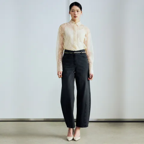 J by 시그니처 코튼100 커브드 데님 팬츠 - 현대Hmall