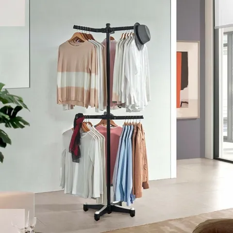 행거 옷걸이 트리플 회전식 이동식행거 매장용 원룸 기숙사 +할인쿠폰