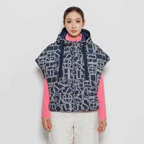 [디아스토리] 양면 프린트 패딩 후드 점퍼 (AHWPJP82)-CHARCOAL +할인쿠폰