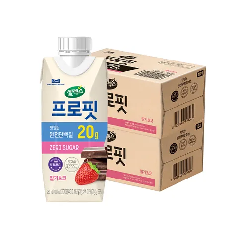 [Hmall]셀렉스 프로핏 완전단백질 드링크 딸기초코 2박스 (250ML x 36입)