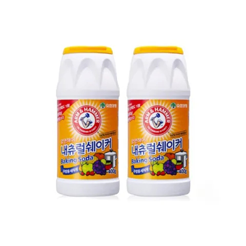 온누리 특별+적립ㅣ[유한양행] 암앤해머내츄럴쉐이커 400g X 2개 식품첨가물 천연 베이킹소다