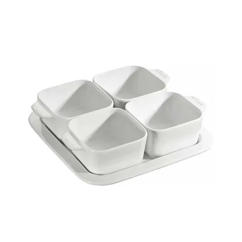 [스타우브] 사각 서빙세트(에피타이저) 화이트 ST40511-586