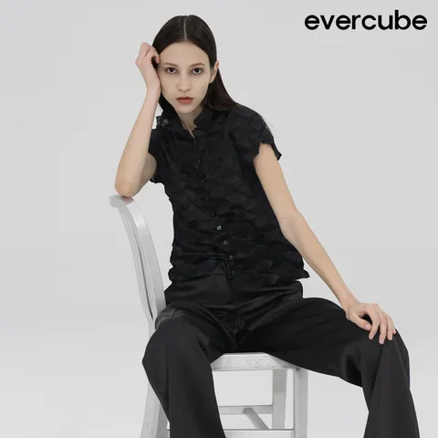 [ 일본 직수입 정품플리츠][런칭가199000원]에바큐브 리플 플리츠 블라우스 +무이자3개월