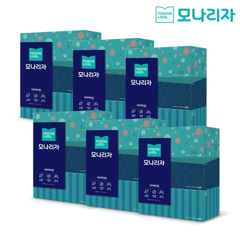 모나리자 미용티슈 180매 3입 6팩