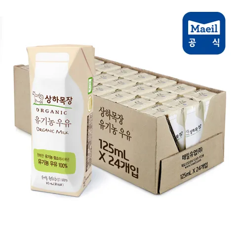 매일 상하목장 유기농 우유 125ml 24팩