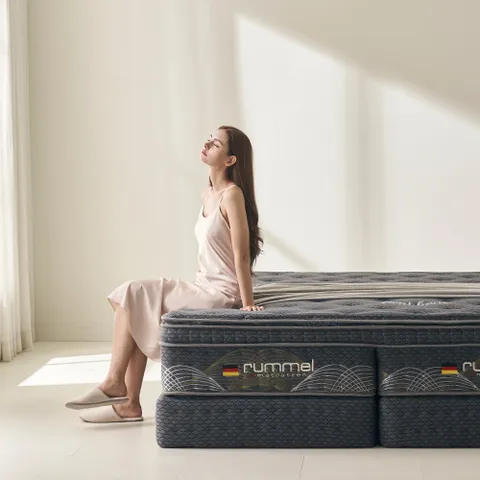 럼멜R7000 라지킹사이즈 LK 침대 트윈 본넬 파워 스프링매트리스 단단한 하드 더블 호텔메트리스 33T