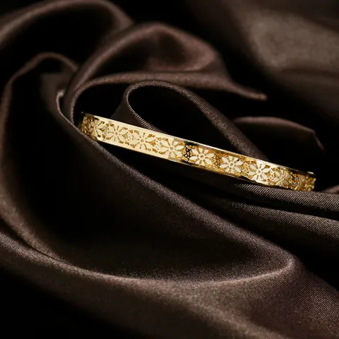 [ THE하라찬스/100% MADE IN ITALY](골든클레프) 18K RICAMI 뱅글