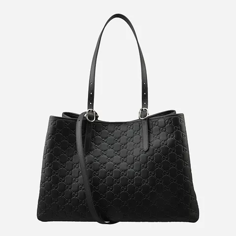 [구찌]5F 815213 AAFDV 1000 GG 엠블럼 라지 토트백 블랙 +할인쿠폰