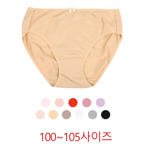 [바풀] SB PR 18200 고탄력 면스판 여성 팬티 빅사이즈 (100∼105)