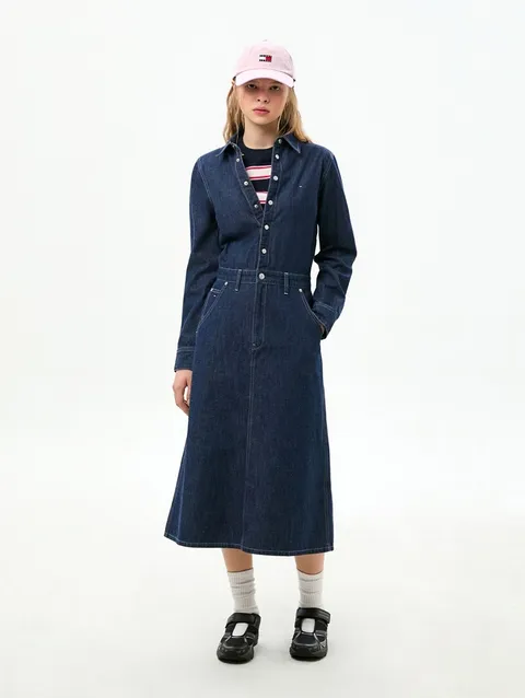 [현대백화점] [타미진] T32G0NOP01TWL1 여성 하이 맥시 진청 데님 원피스 T32G0NOP01TWL1 +할인쿠폰