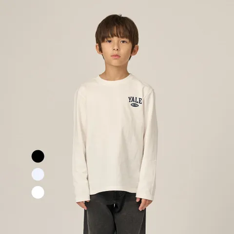 [예일키즈]아동 심플로고 긴팔 티셔츠 3종1택 - 현대Hmall