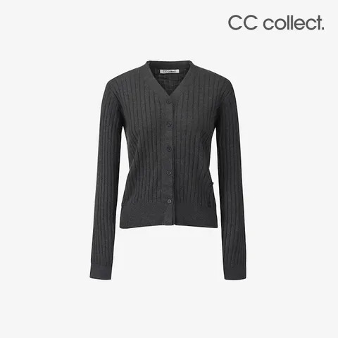 [CC콜렉트] 투웨이 리브드 니트 가디건 DG_E253KSL111