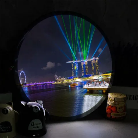 아트박스/꾸밈 ne512-LED액자35R_마리나베이샌즈호텔