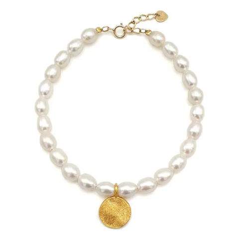 [골드리카]순금 빈티지코인 진주 팔찌 1.875g+14K잠금(99.9%)