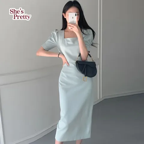 [하프클럽/쉬즈프리티]라피네스퀘어넥원피스