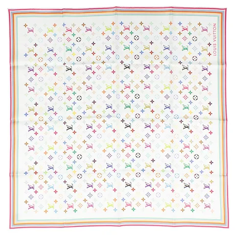 루이비통 무라카미 다카시 LV x TM 모노그램 멀티컬러 스퀘어 90 M94967 +할인쿠폰