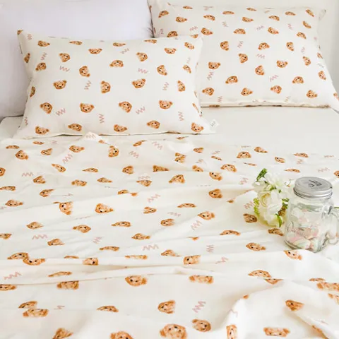 아트박스/레브라이프 드리밍 베어 냉장고 여름 인견 홑이불 L