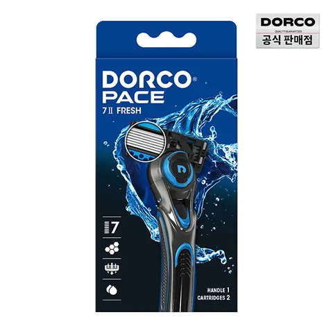 [도루코]페이스7Ⅱ프레쉬 7중날 면도기(날2입포함)