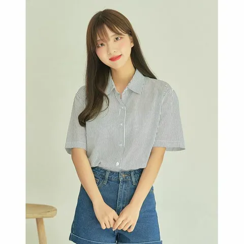 [하프클럽/반에이크]롤리오 반팔 셔츠_OB15STME01Z