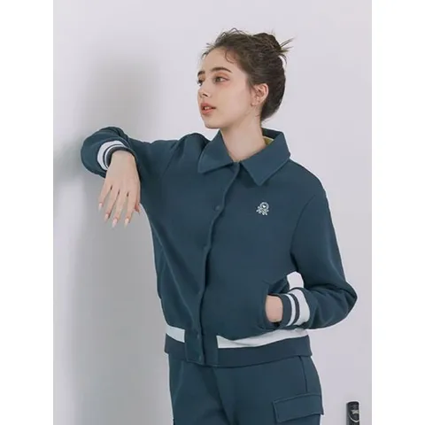 [하프클럽/베네통 골프]여성 스트레치 스윙 자켓 그린