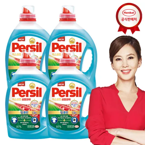 퍼실 딥클린 삶음파워 하이진젤 2.7Lx4개 세탁세제 겸용 +할인쿠폰