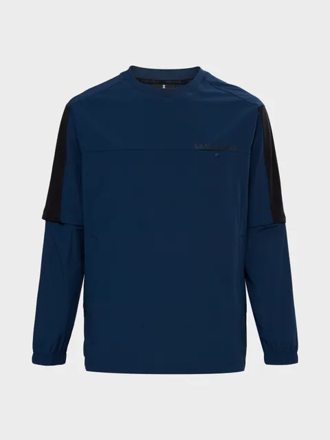 [현대백화점] [와이드앵글]  WMU25252TB   남성 CO 소매탈착 우븐 라운드 윈드셔츠 M (T.Blue)