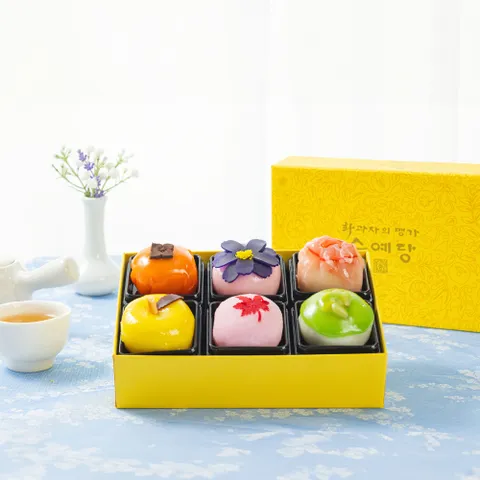 [수예당] 화과자1호(6입)한지포장+쇼핑백증정