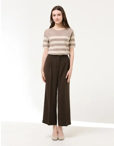 [현대백화점] [손정완] 비죠 자수 핀턱 슬랙스 ZDL5353011