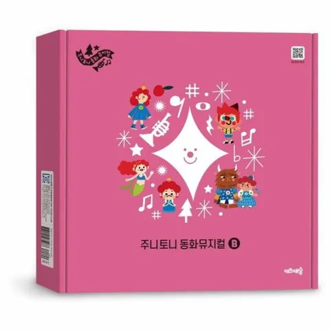 [웅진북센]주니토니 동화뮤지컬 B세트 전6권  그림책 5  플레이북 1 포함  주니토니 동화뮤지컬 양장