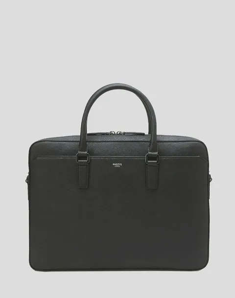 [현대백화점] [헤지스 핸드백] [HJBA5F601] [16인치 노트북 수납가능]블랙 단색 소가죽 서류가방 +할인쿠폰(선물포장요청시쇼핑백과 같이 동봉해드립니다 )