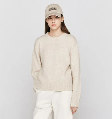 [현대백화점] [지오다노] 여자 헤어리 니트 스웨터 3GG 05355920 +할인쿠폰