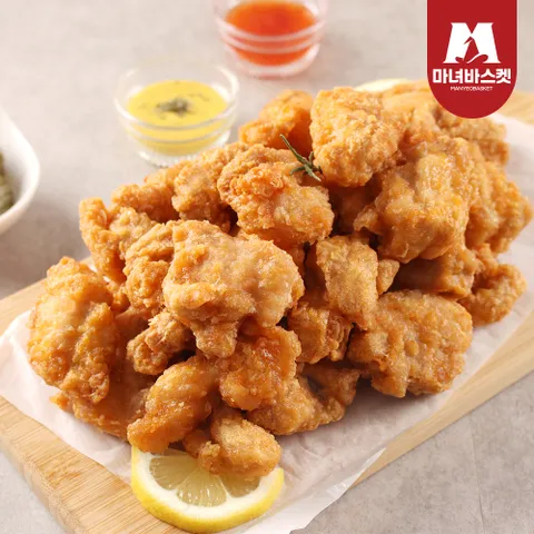 [마녀바스켓] 맘스터치 바삭 시그니처 순살치킨 1kg x2팩