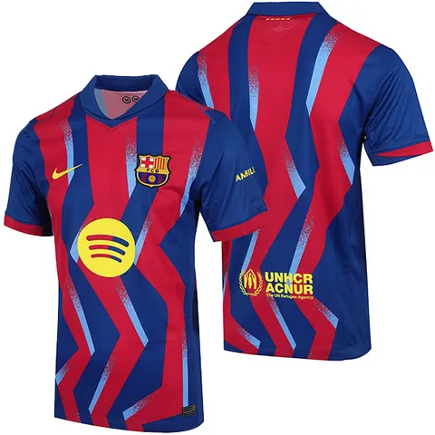 [정품] 나이키 FC 바르셀로나 2025/26 스타디움 포스 저지 유니폼 엘 클라시코 (FZ1304-432) +할인쿠폰