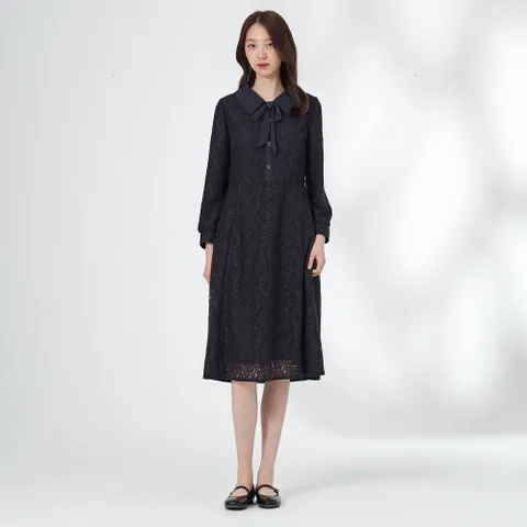 [GIVY] 리본 타이 레이스 원피스 GY25A1FRD5939 +할인쿠폰