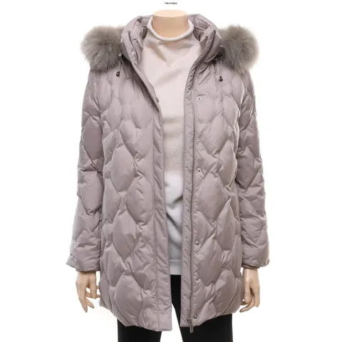 [현대백화점] 리본 후드탈부착 거위털 패딩 점퍼(RD8-Z0250)