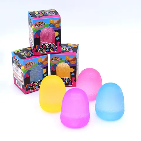 스퀴시볼 스트레스볼 말랑이 대형 4종세트 주물럭 이완완구