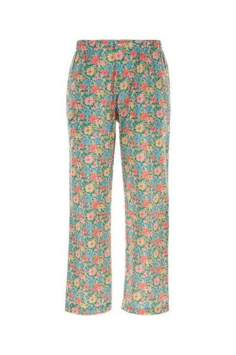 해외배송 23FW 무니 스트레이트 팬츠 TMOON11 AZZURRO Floral +할인쿠폰