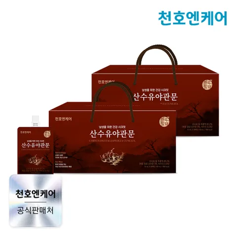[천호엔케어] 하루활력 산수유야관문즙 70ml 30팩 2박스 +할인쿠폰