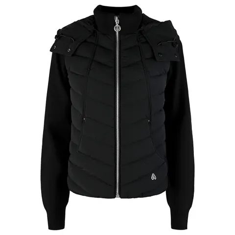 [무스너클]23FW M33LJ142 292 여성 발렌시아 드로스트링 후드 패딩 자켓 블랙 +무이자5개월