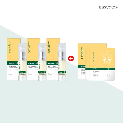 대웅제약 이지듀 멜라토닝 원데이 기미앰플 3개 + 기미패치 1박스(본품 15ml 3개 + 기미패치 1box)